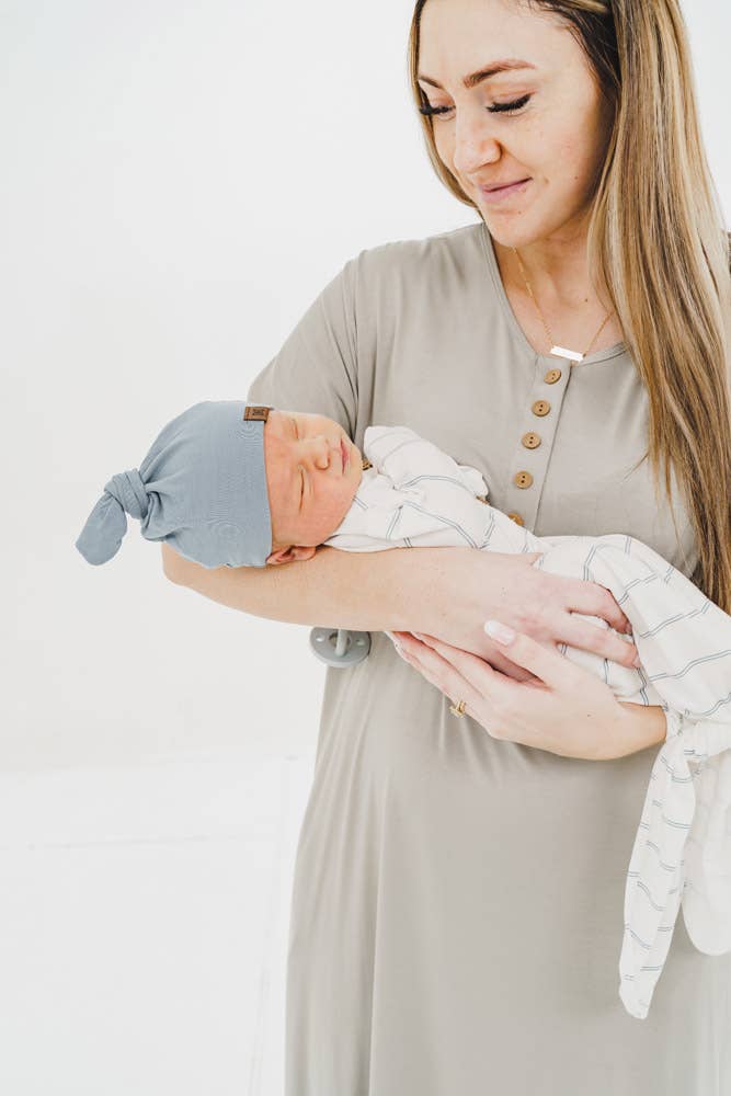 Knotted Gown in Onyx