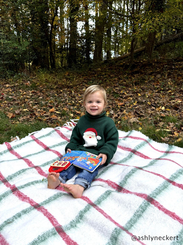 Green Santa Rollneck Sweater