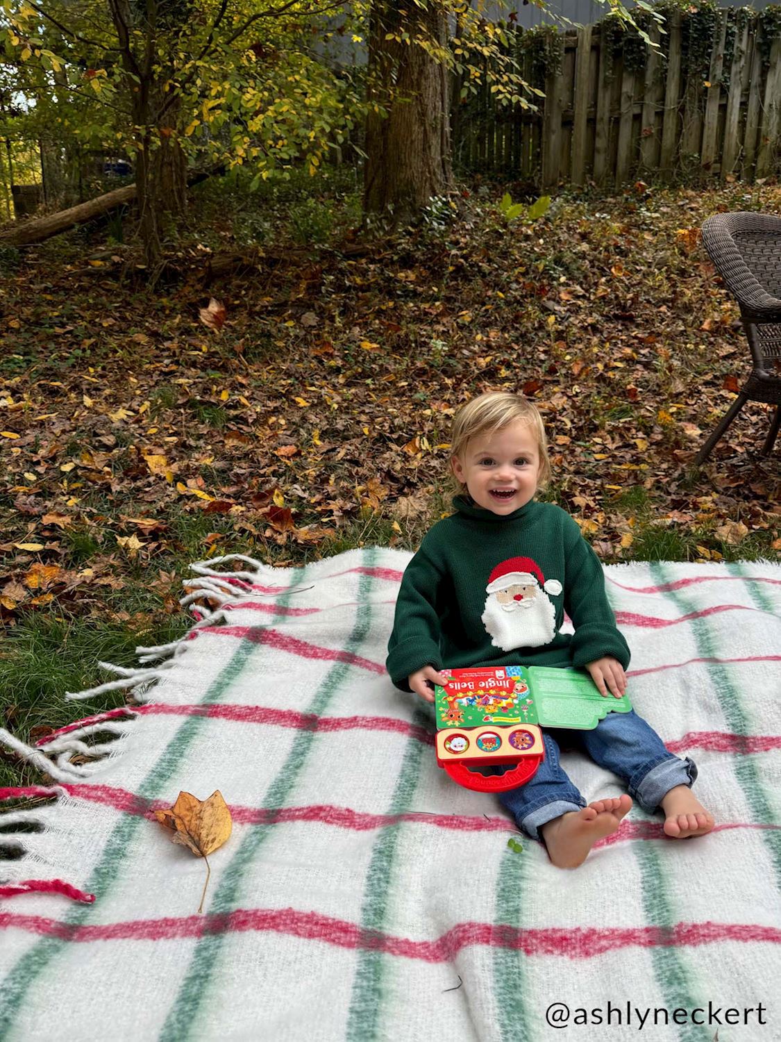Green Santa Rollneck Sweater