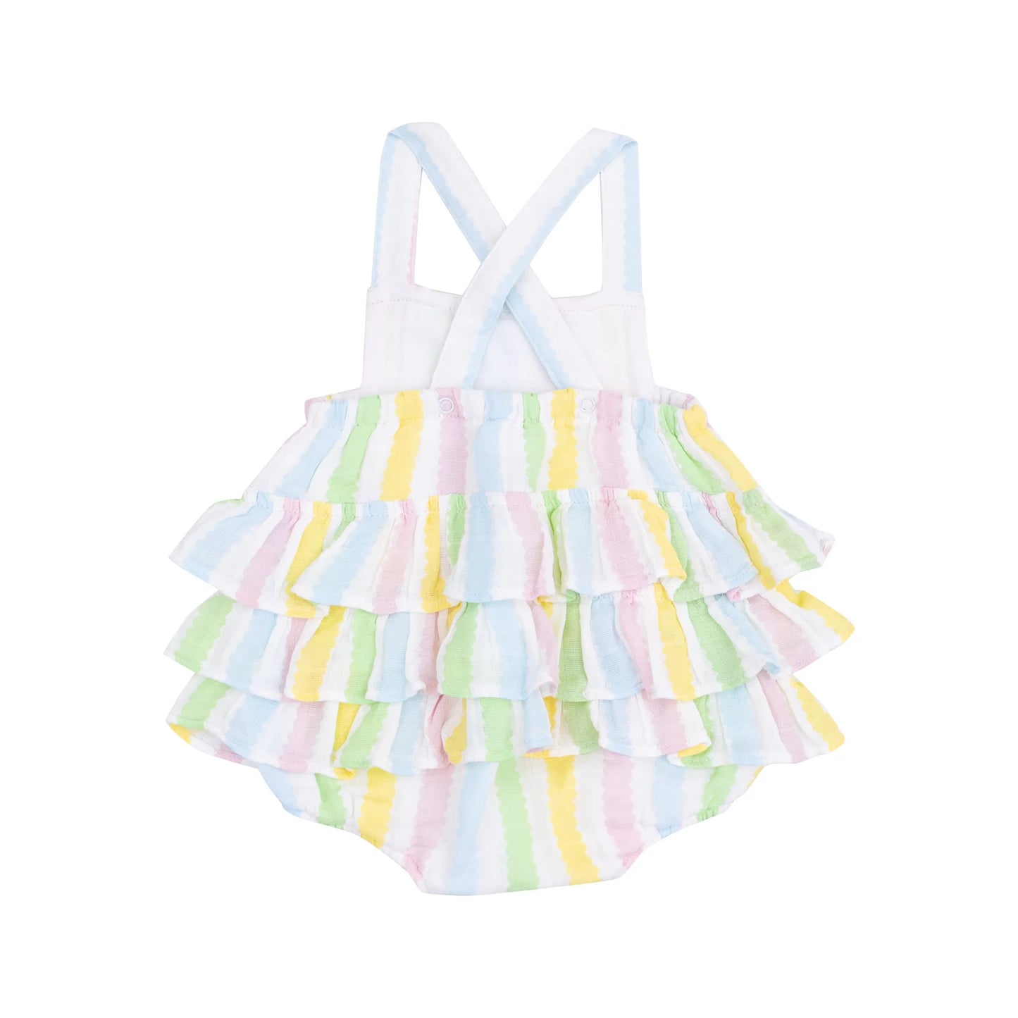 Ruffle Sunsuit - Ric Rac Stripe