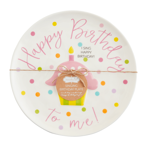 Girl's Birthday Singing Plate