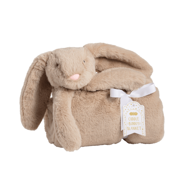 Tan Plush Bunny Blanket