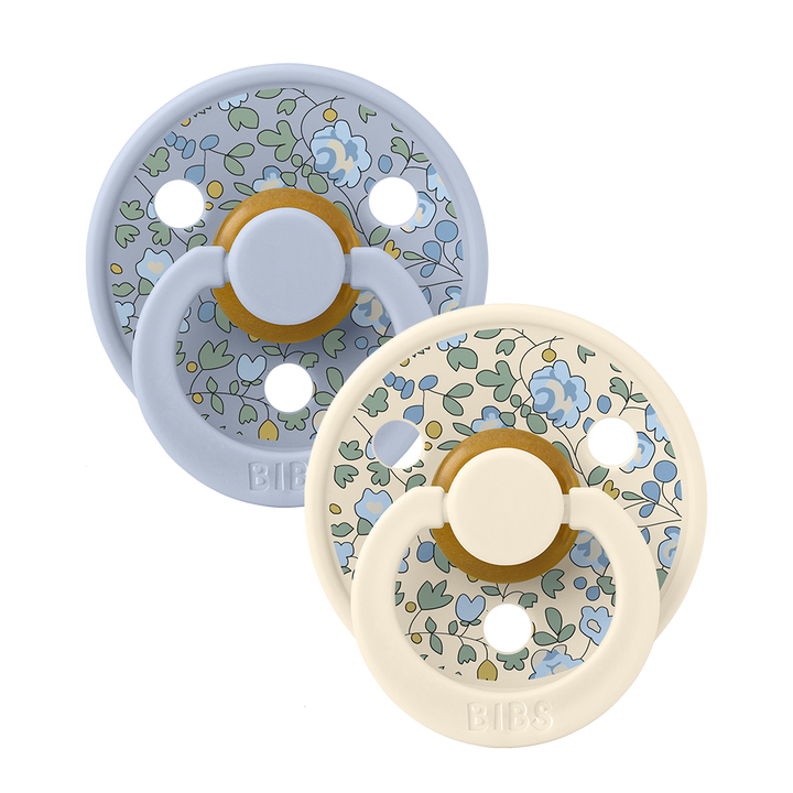 BIBS x Liberty Colour 2 Pack Eloise- Dusty Blue Mix