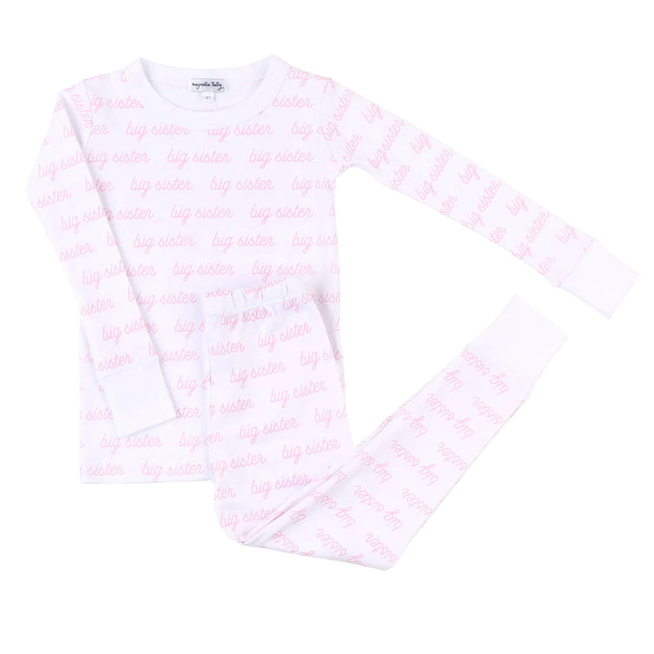 Big Sister Pink Printed Long Pajama