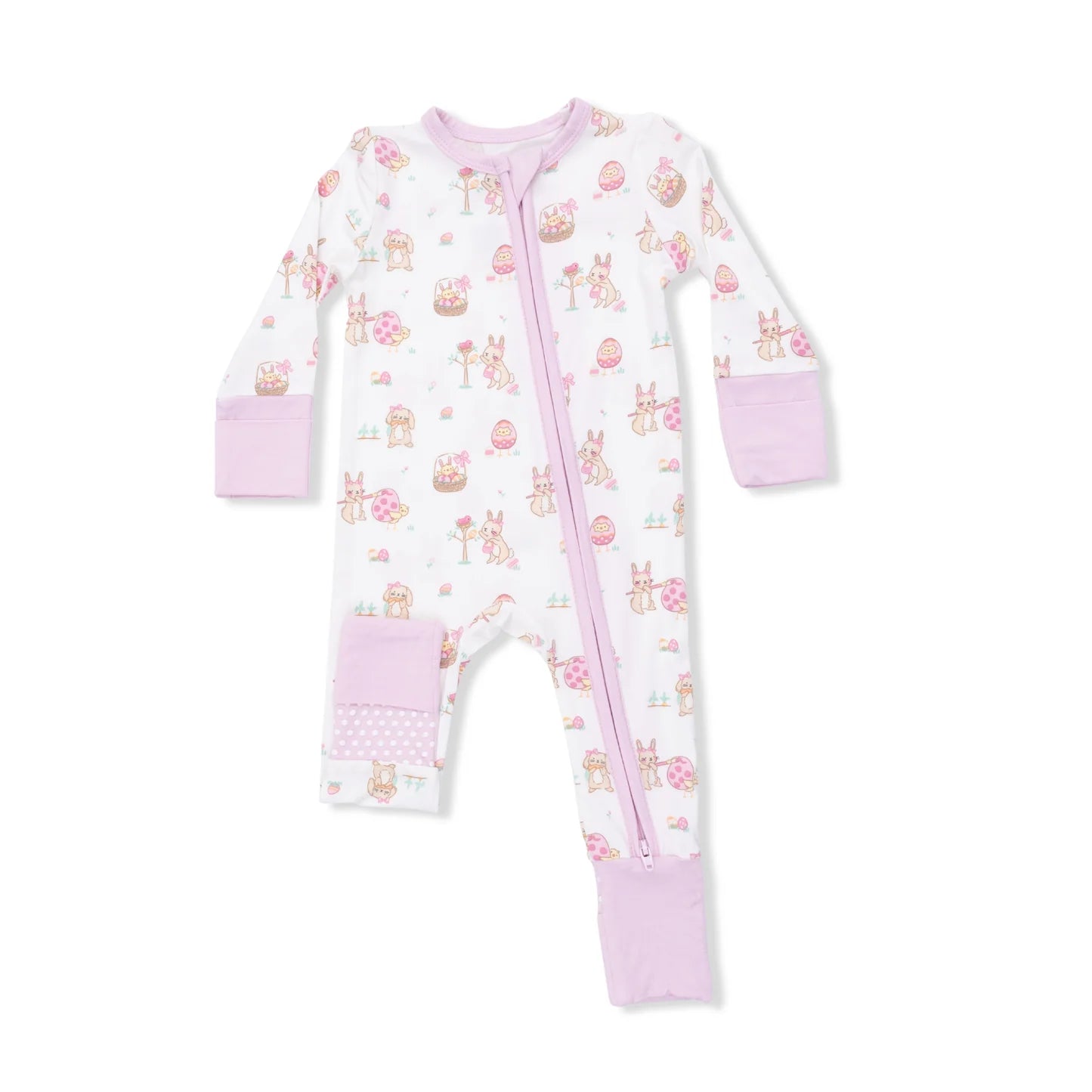 Easter Egg Hunt Pink Convertible Romper