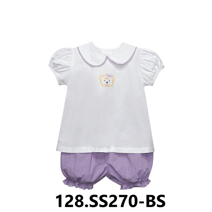 Tiger Knit Girl Bloomer Set
