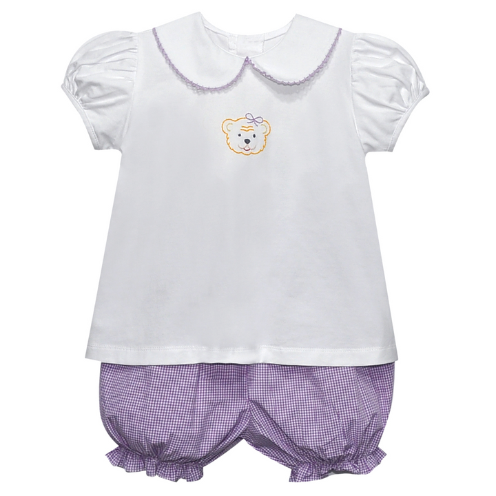 Tiger Knit Girl Bloomer Set