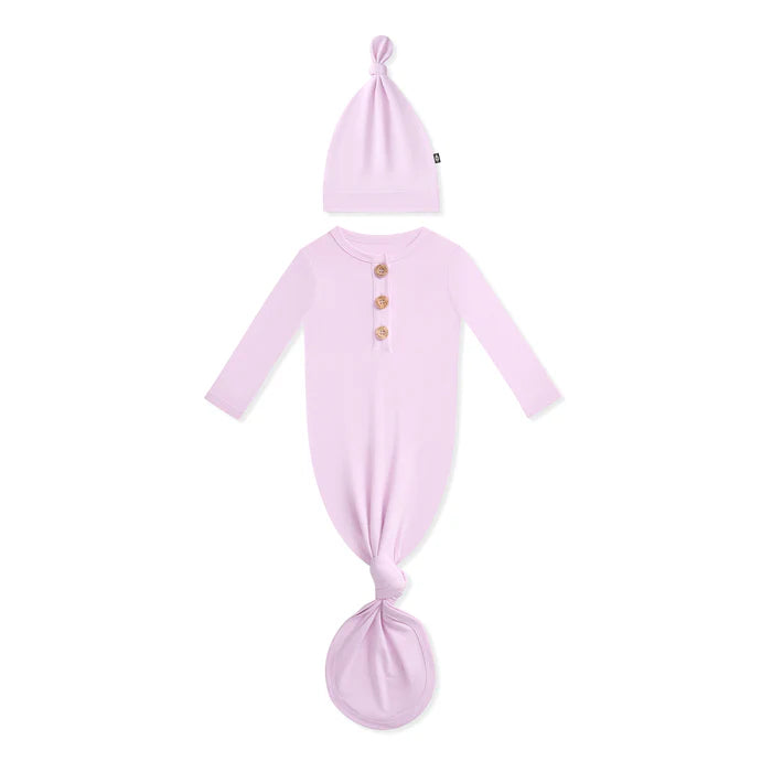 Knotted Gown with Hat Set in Thistle