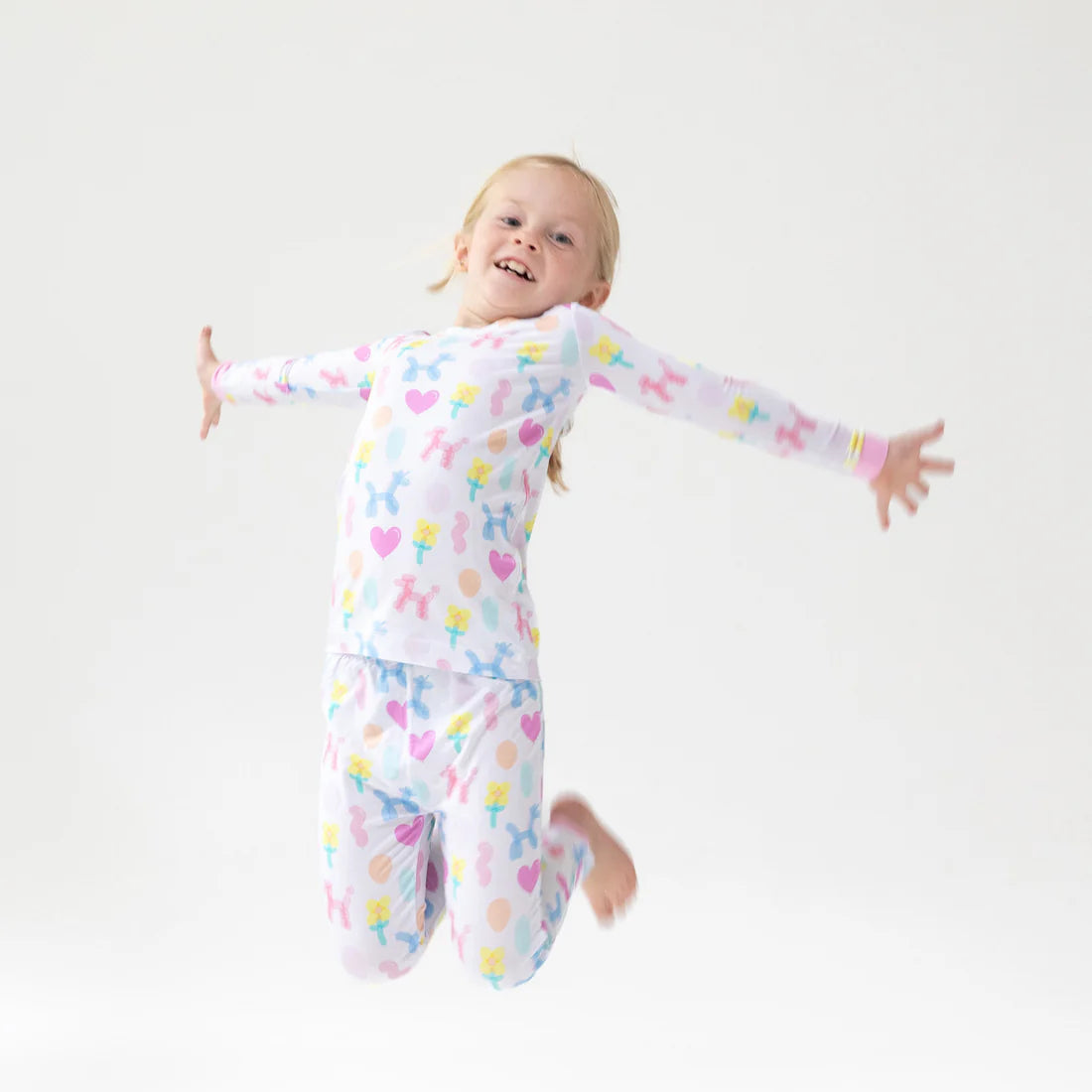Balloon Animals Pink - L/S Loungewear Set