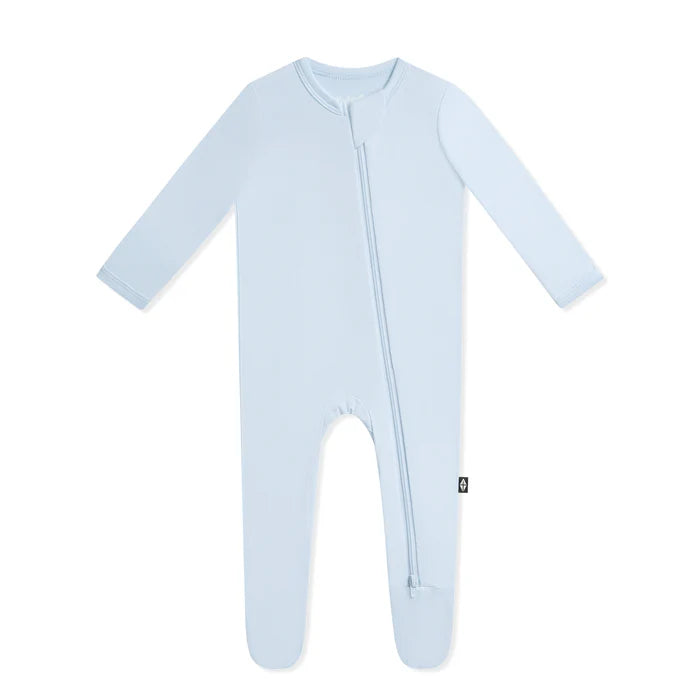 Zippered Footie in Breeze