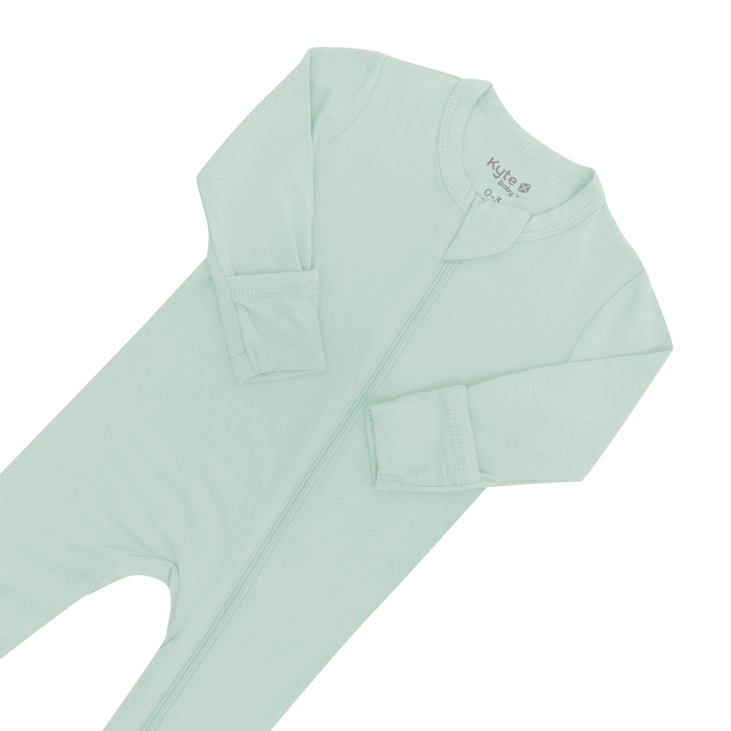 Zippered Footie in Sage