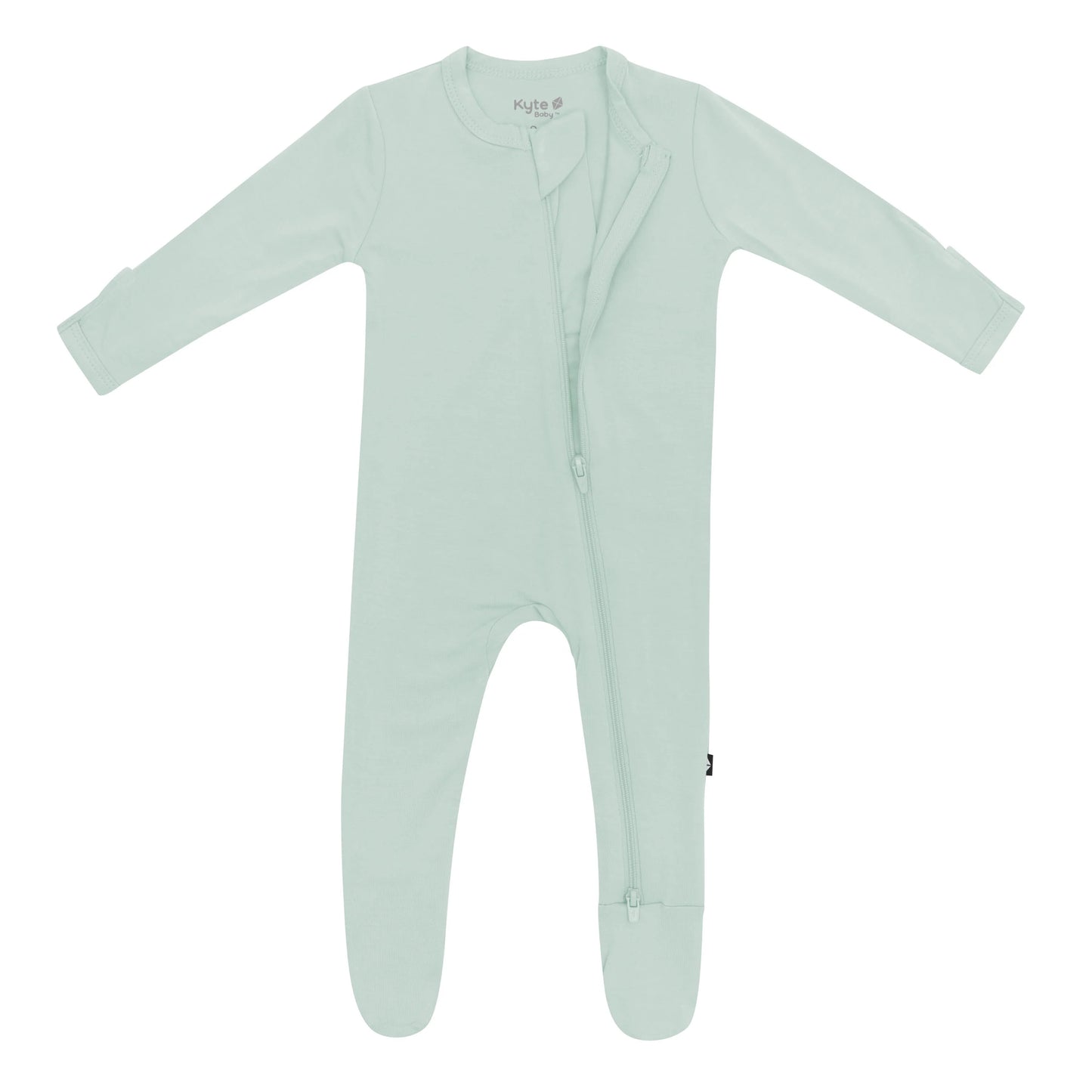 Zippered Footie in Sage