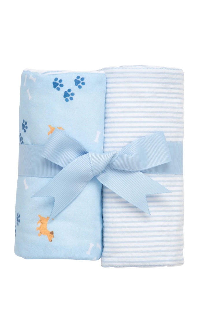 Set of Two Burps - Puppy, Blue