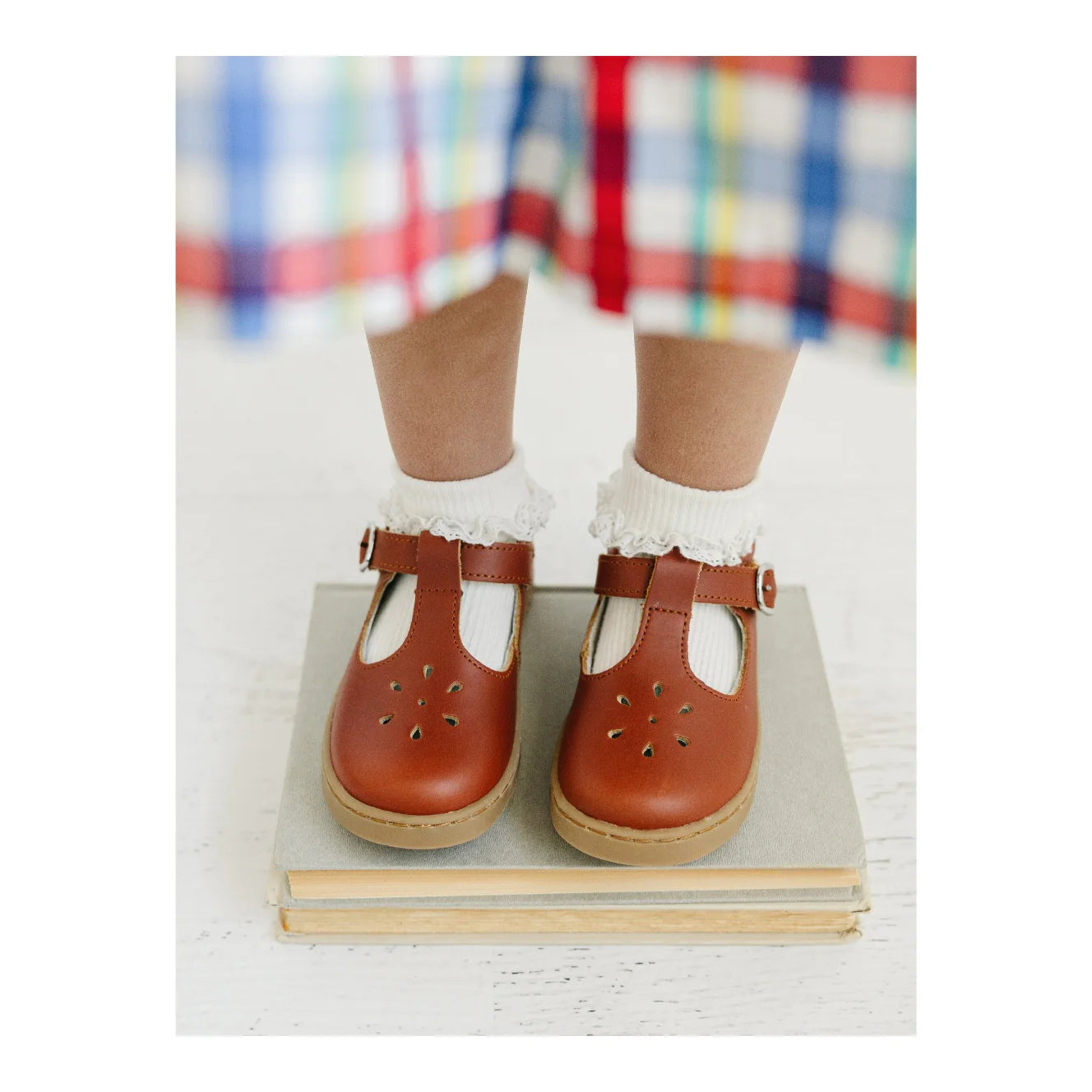 Chelsea T-Strap Mary Jane Cognac