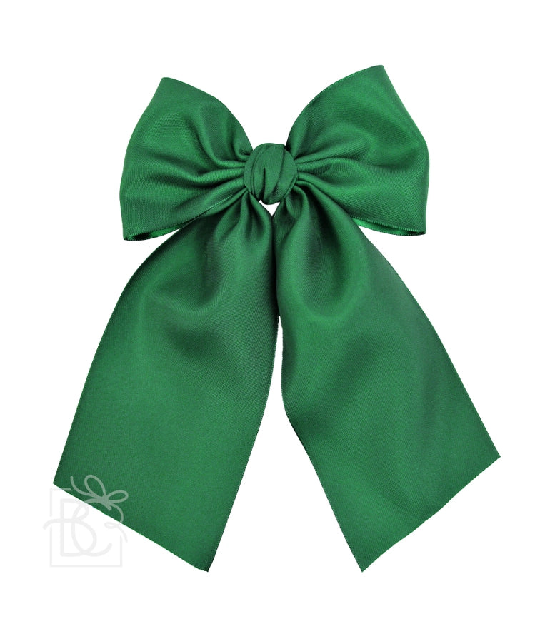 Opaque Satin Bow w/ Euro Knot & Tails