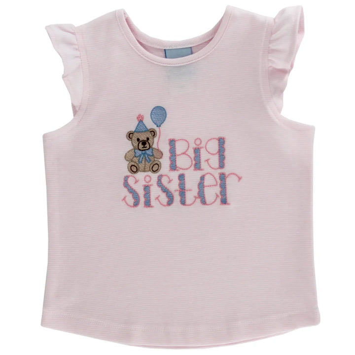 Pink & White Stripe - Big Sister T-Shirt