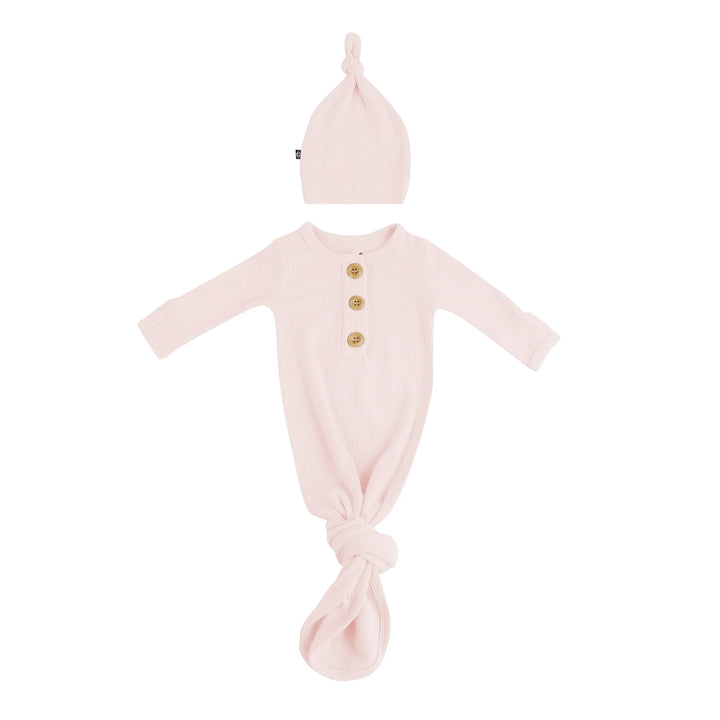 Knotted Gown with Hat Set in Blush
