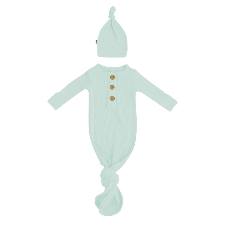 Knotted Gown with Hat Set in Sage