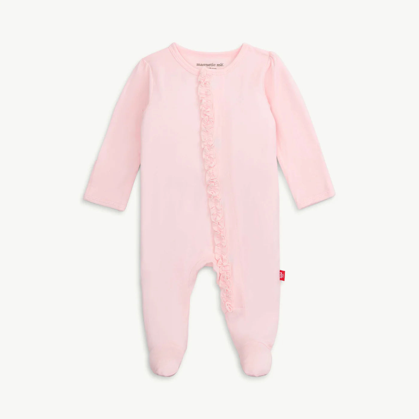 Pink Dogwood Ruffle Modal Magnetic Footie