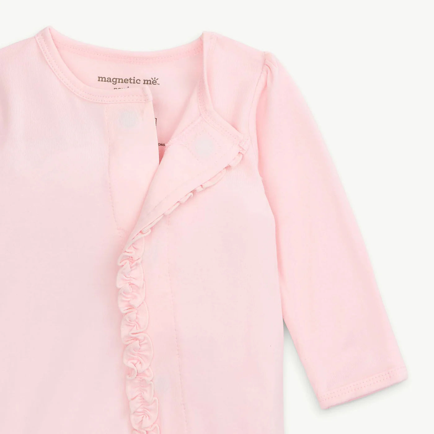 Pink Dogwood Ruffle Modal Magnetic Footie