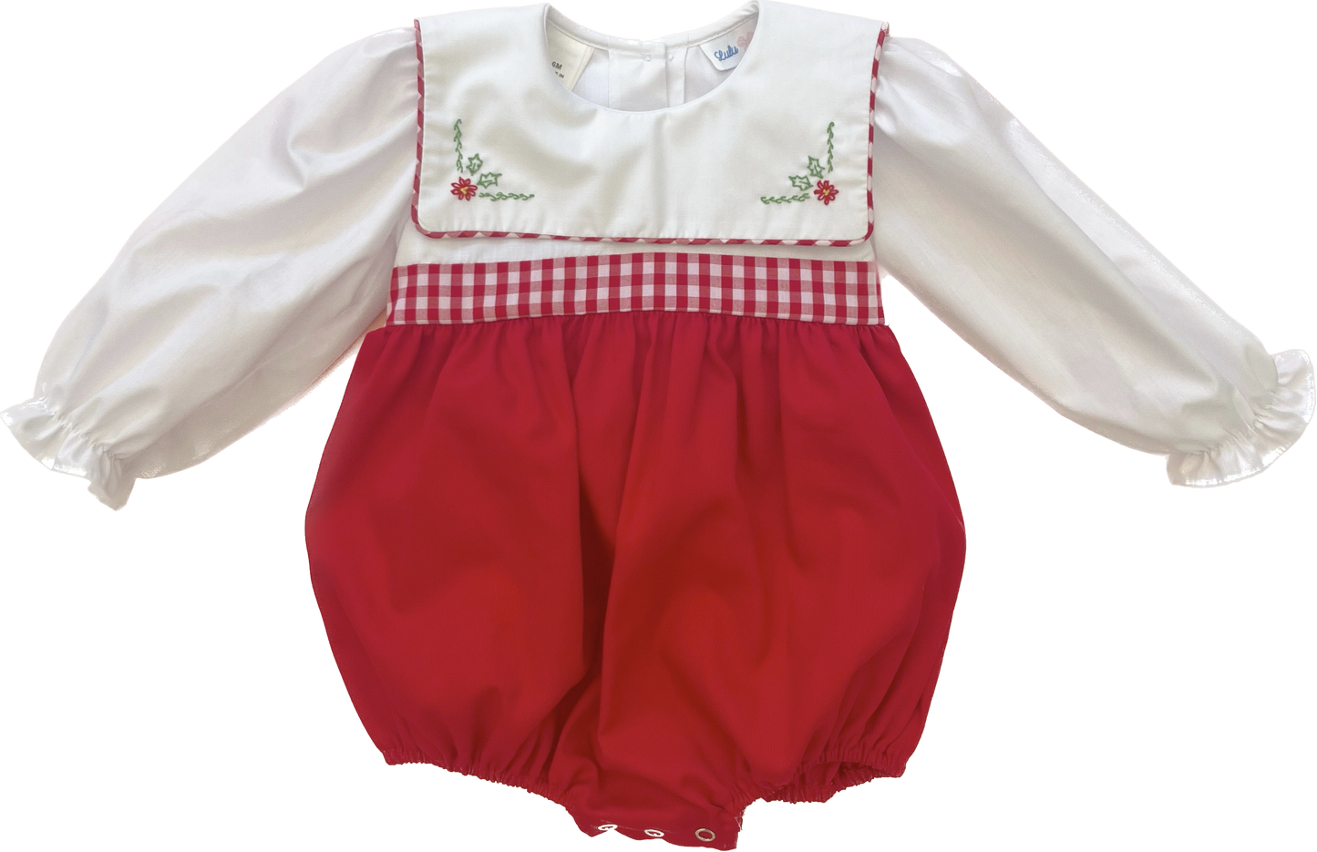 Holly Embroidered Girl Bubble