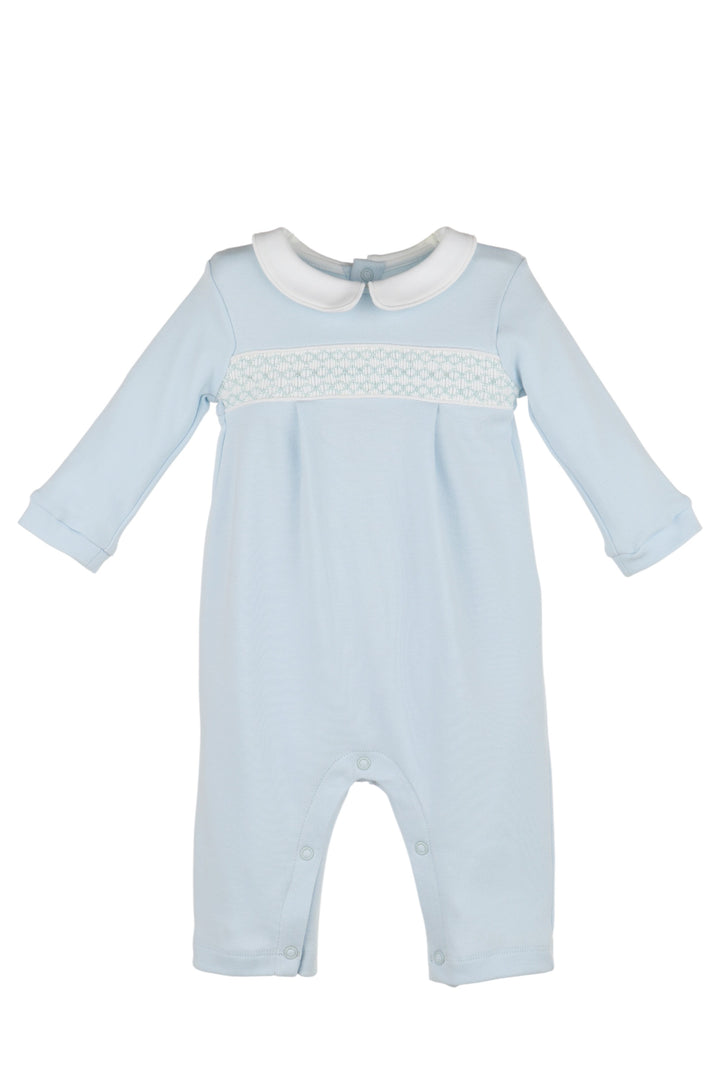 Warm Winter Home Boy Romper - Blue