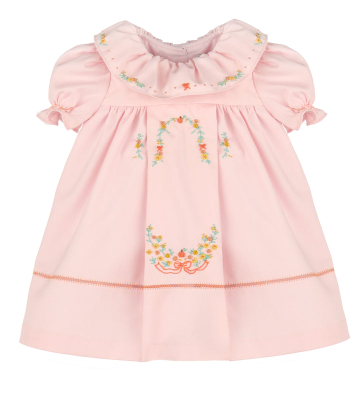 Pumpkin Ruffle Dress- Pink