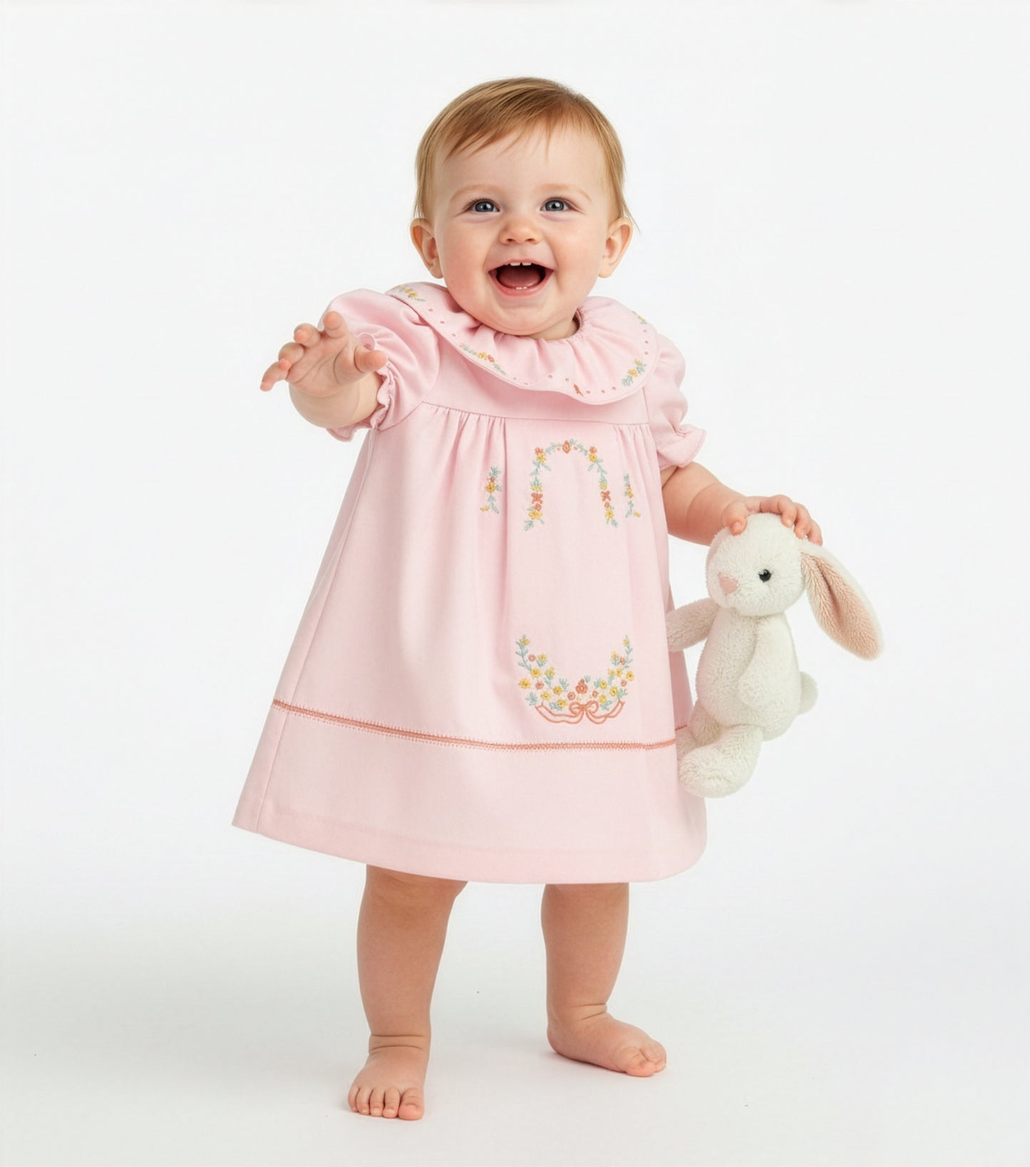 Pumpkin Ruffle Dress- Pink
