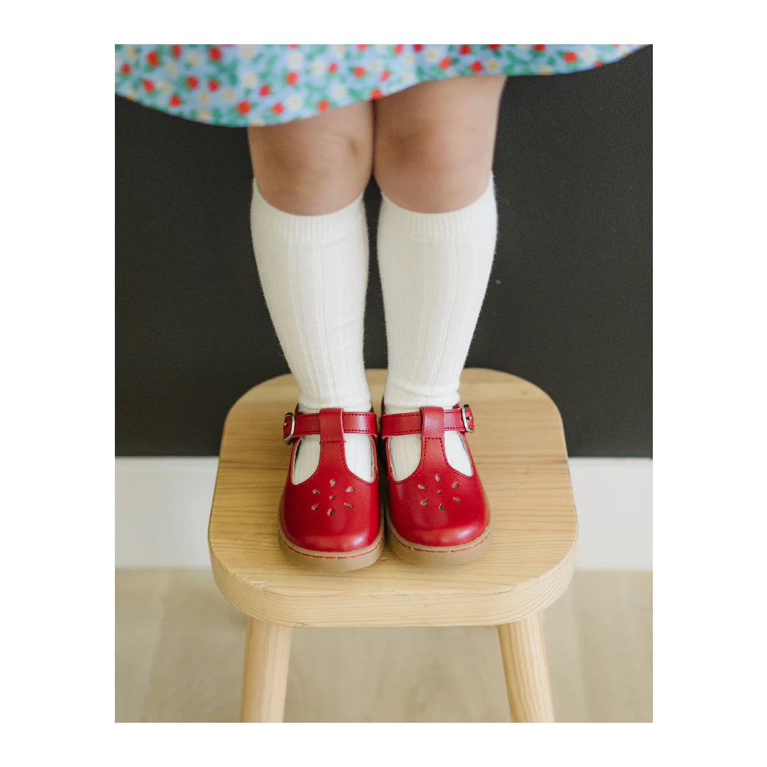 Chelsea T-Strap Mary Jane Red