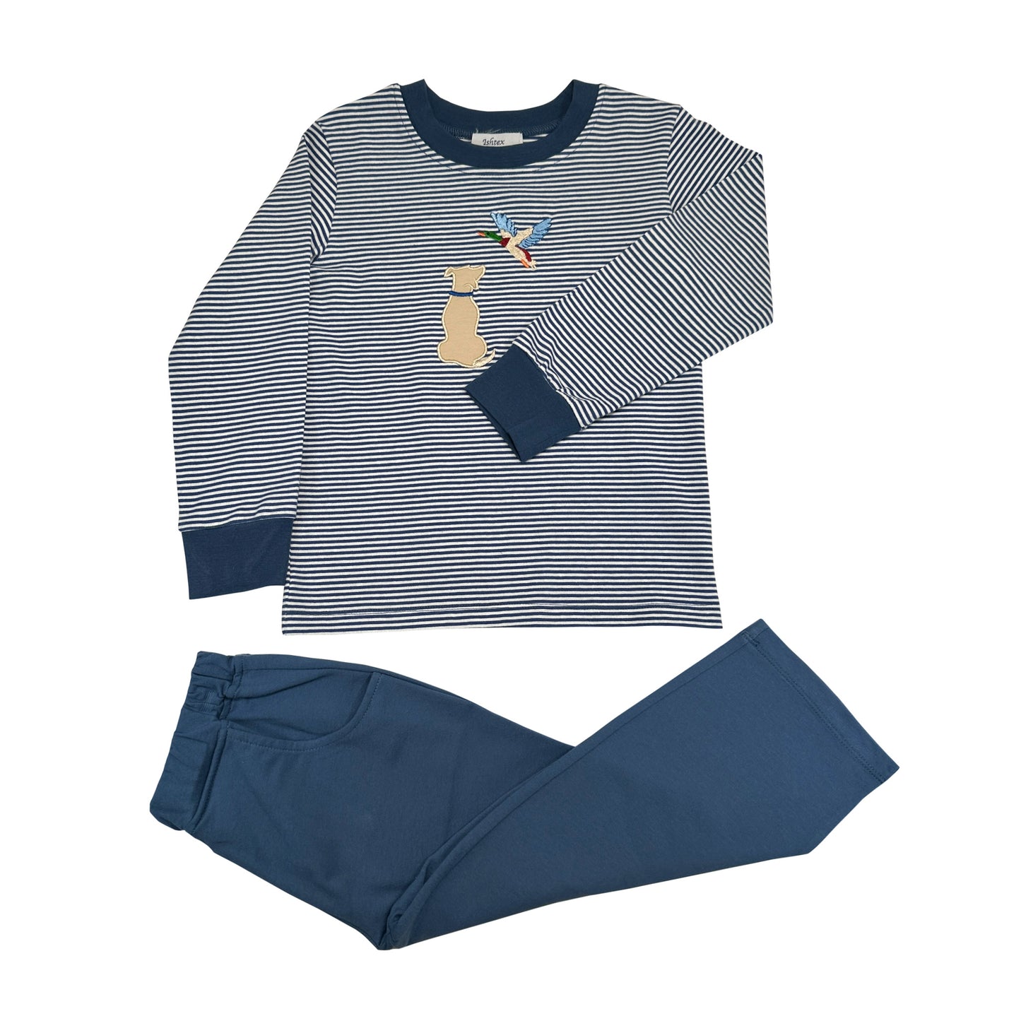 Hunting Dog Applique Pants Set