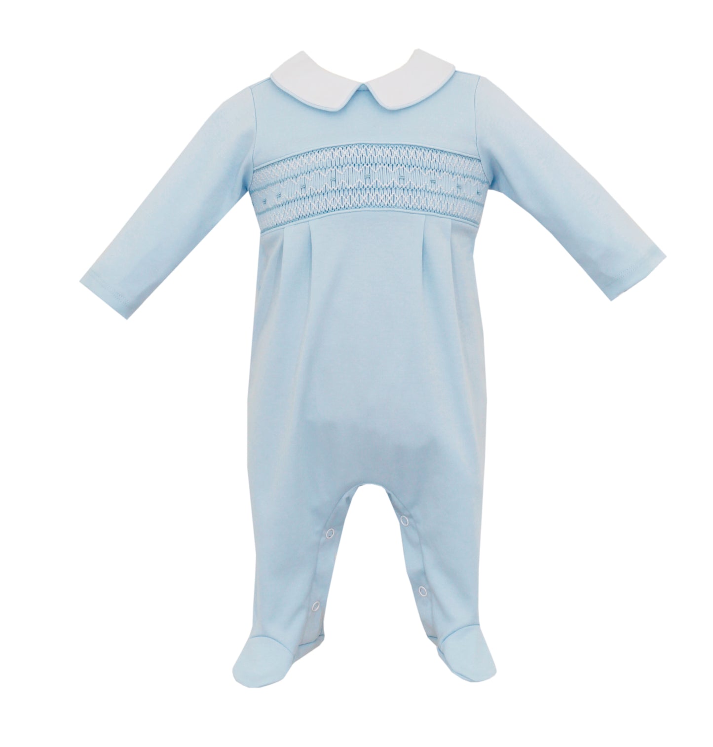 Lucas Smocked Knit Footie
