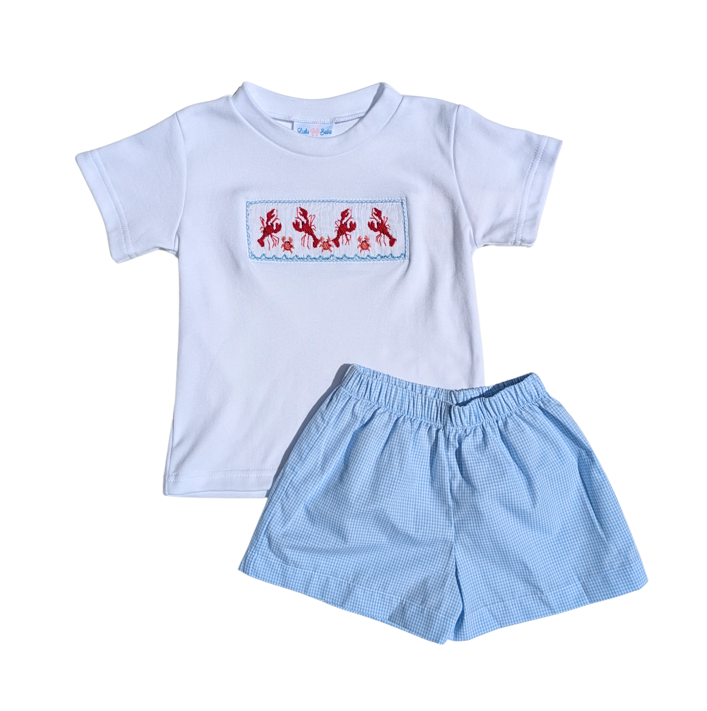 Crawfish Smocked Short Set