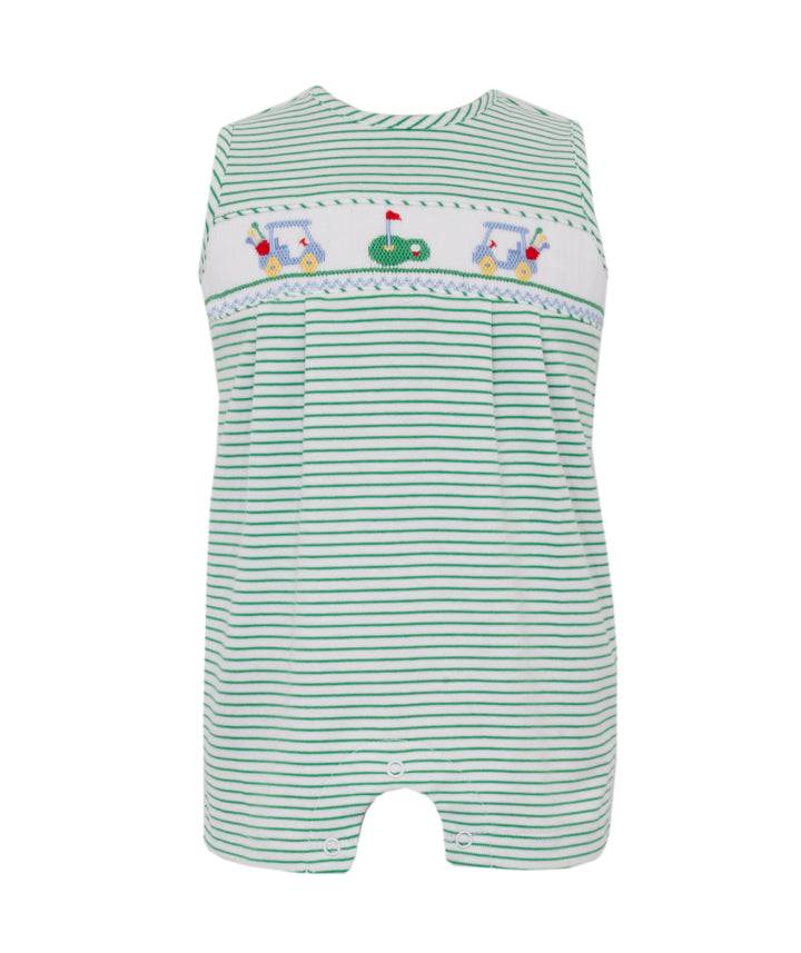 Golf Boy's - Green Knit Stripe Jon Jon