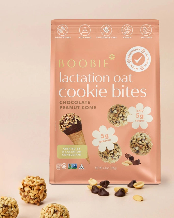 Lactation Cookie Bites - Chocolate Peanut Cone