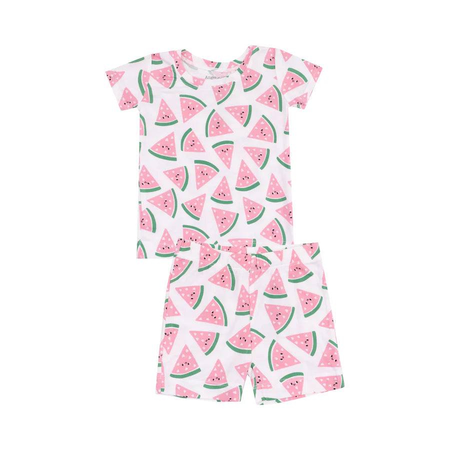 Loungewear Short Set - Watermelon Hearts