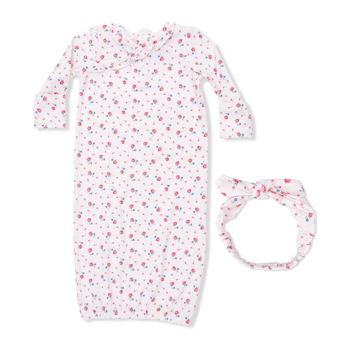 Joli Rosette-Kimono Gown & Headband