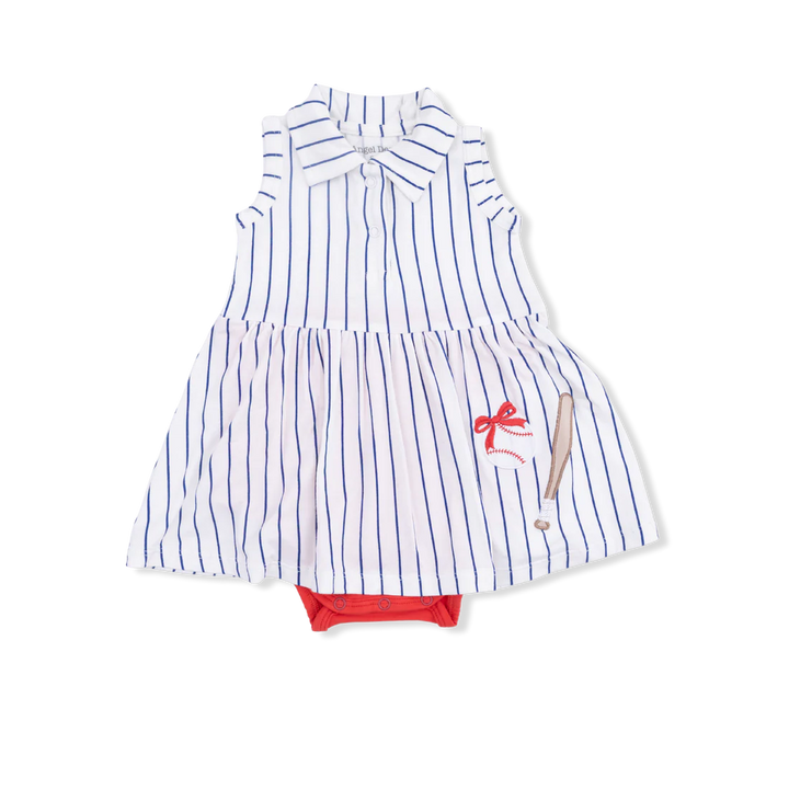 Baseball Stripe Polo Tennis Dress