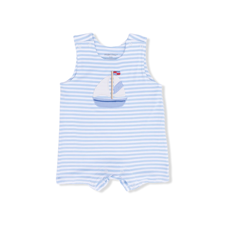 Bubbly Sailboat Stripe Sleeveless JonJon