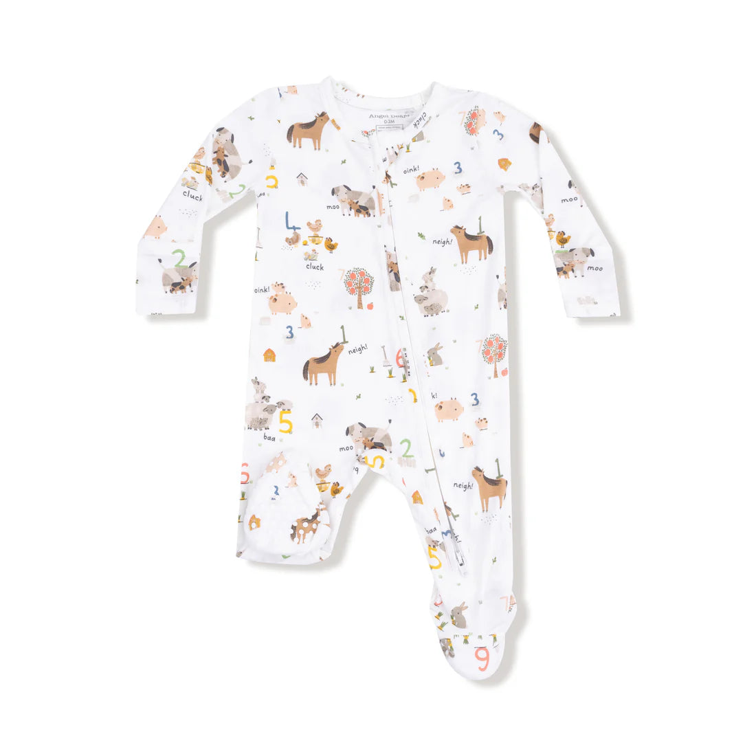 Farm Sounds - 2 Way Zipper Footie