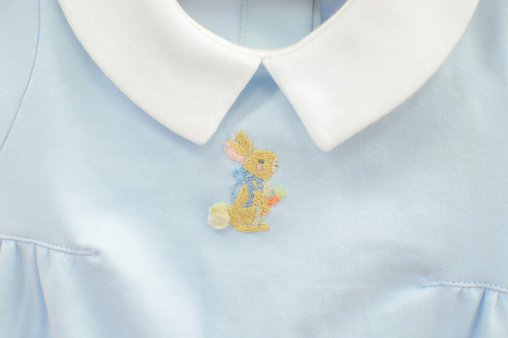 Little Hop - Boy Light Blue Bubble with Embroidery