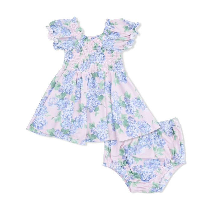 Hydrangea Smocked Twirly Dress