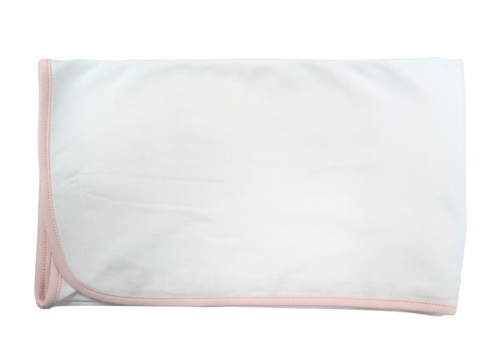 Bundled Up Blanket - White / Pink