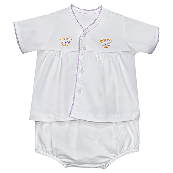 Purple/Gold Unisex Diaper Set