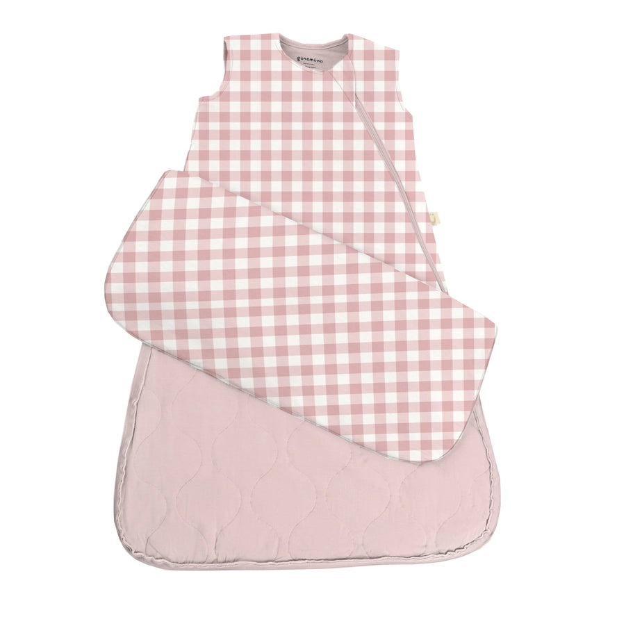 Sleep Bag 0.5 TOG - Pink Gingham