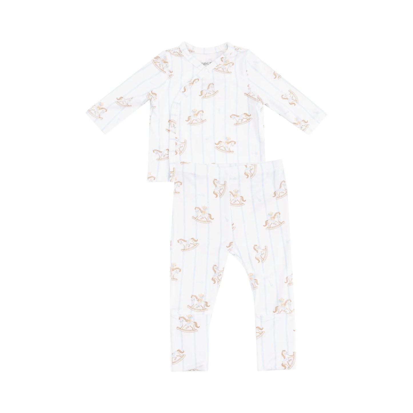 Take Me Home Set with Roll Over Cuff Pant - Vintage Rocking Horse Blue
