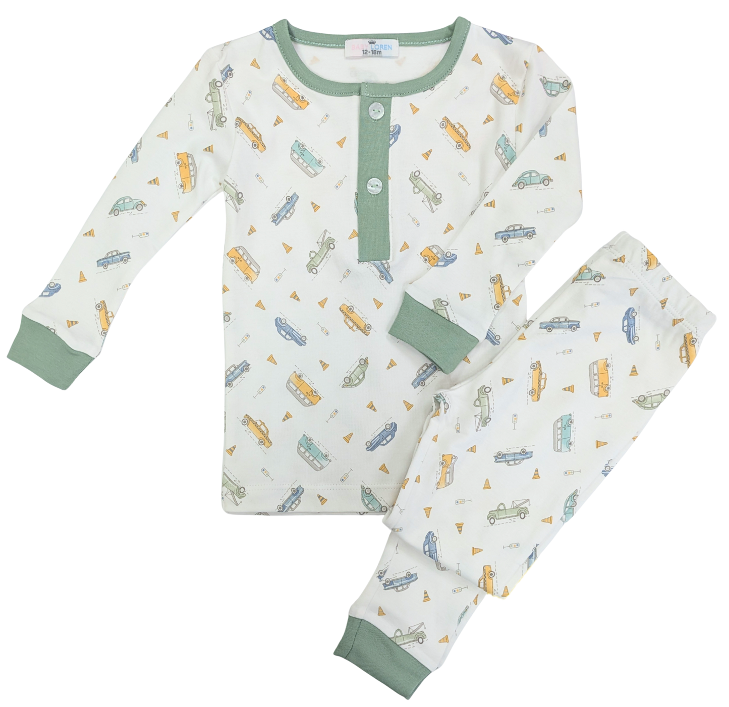 Vintage Cars Pima Two Piece Loungewear