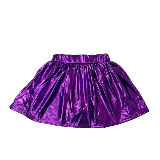 Purple Metallic Skort