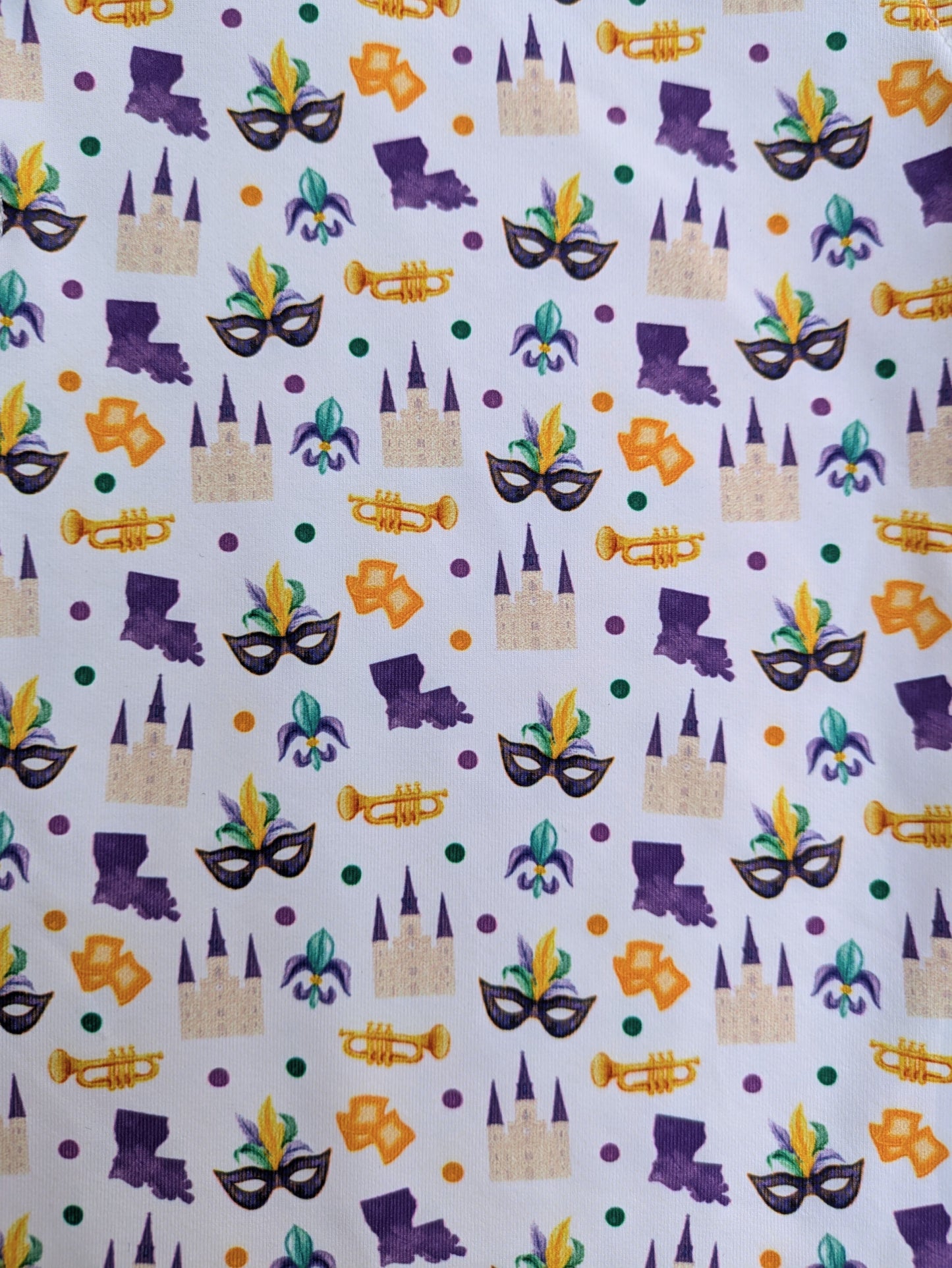 Kids French Quarter Polo (Mardi Gras Theme)