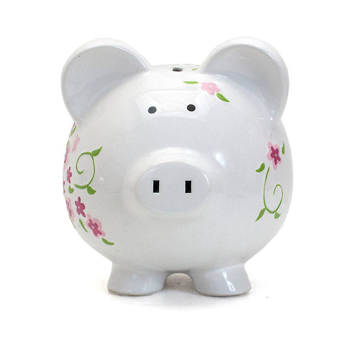 Shabby Chic Floral Piggy Bank