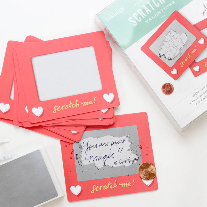 Scratch-A-Sketch Valentines Cards
